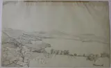 Louis Gauffier, Bracciano; La Cava, black chalk