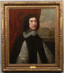 Portrait Of A Gentleman, Probably Of The Collard Family by David des Granges, sold Jul 2023