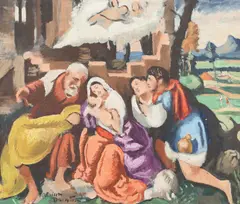 Adrian Maurice Daintrey, The Adoration Of The Shepherds, After Bonifazio Veronese