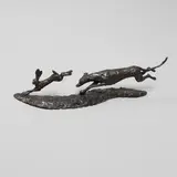 Paul Jenkins, 'Waterloo Cup 2005' Artists Proof, a patinated bronze study of a greyhound chasing a hare