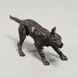Rosemary Cook, 'Wet Labrador Shaking', patinated bronze