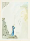 THE DIVINE COMEDY: THE BORDERS OF PHEGETHON (Inferno, Canto 15); MEETING OF THE FORCES OF LUXURY (Paradise, Canto 26); THE BEAUTY OF THE SCULPTURE (Purgatory, Canto 12) by Salvador Dalí, wood engravings printed in colour, sold Apr 2023