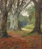 F. M. Hollams, A Woodland Glade