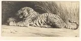 Herbert Dicksee, The Kill, Etching with drypoint