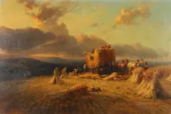George Cole, Harvest Time, Devizes, Wiltshire