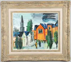 Carlos Nadal, Le Matin: Scene In A Town Square