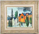 Carlos Nadal, Le Matin: Scene In A Town Square
