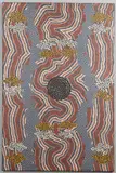 Water Dreaming by Clifford Possum Tjapaltjarri, 1992, acrylic on canvas, sold Apr 2023