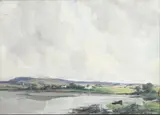Irish Lough Landscape by James Humbert Craig, sold Apr 2023