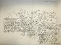 Mary Adshead, A Folio Of Figure Subjects, Portrait Studies & Life Drawings, ink and fibretip