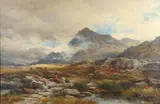 John Syer, Figures On An Upland Heath (North Wales?)