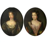 Pierre Mignard, Portraits Of Two Noblewomen, Traditionally Identified As Mme De Maintenon And Mme De La Valliere, oil on canvas