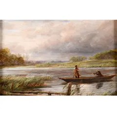Charles Thomas Burt, Anglers In A Punt