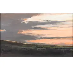 A Cornish Moor Near Sancreed, Sunset by John Miller, sold Jan 2023