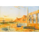 Henry Stanier, A Scene In Egypt, Possibly At The Temple Of Horus At Edfu