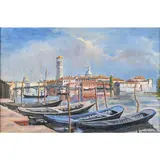 Karl Hagedorn, Venice: A View Of The Church Of San Geremia And Palazzo Labia