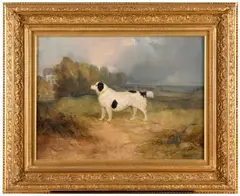 Charles B. Spalding, A `Landseer` Dog (Newfoundland Type) In A Field