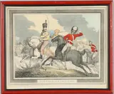 Thomas Rowlandson, Hungarian And Highland Broadsword, etchings with fine aquatint ground and hand colouring