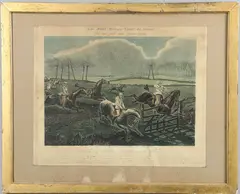 Henry Thomas Alken, THE FIRST STEEPLE-CHACE ON RECORD [sic] (Siltzer 63), aquatints