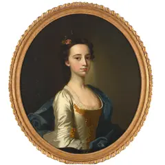 Portrait Of A Young Lady by Thomas Hudson, oil on canvas laid on board, sold Jan 2023
