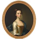 Thomas Hudson, Portrait Of A Young Lady, oil on canvas laid on board