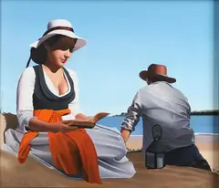 Michael De Bono, Reading In The Dappled Shade