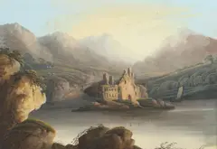 Thomas Walmsley, A Ruin On A Lough (Possibly Derrynane Abbey, Ahamore Abbey, Co. Kerry)