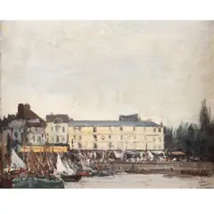 Ian Houston, Hotel Du Cheval Blanc, Honfleur, 1971