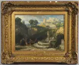 William Havell, Figures By A Fountain (Italy?)
