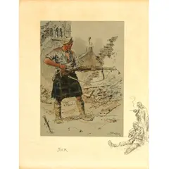 Jock by Charles Johnson Payne, with blindstamp and printed remarque, sold Nov 2022