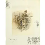 Charles Johnson Payne, A Heilan' Lad, with blindstamp and three printed remarques