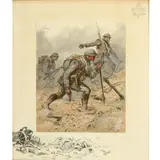 Charles Johnson Payne, Vimy, with blindstamp and two printed remarques
