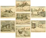 Henry Thomas Alken, Discoveries, etchings with hand colouring