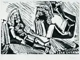 Pablo Picasso, Conversation muette (Stumme Konversation), 1968, Aquatint