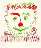 Le Clown by Pablo Picasso, Lithograph printed in colours, sold Mar 2002