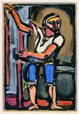 Georges Rouault, Pêcheur, 1936, Colour etching