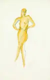Le Corbusier, Stehender Akt (Josephine Baker)