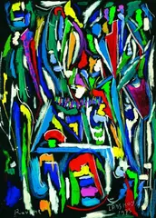 André Lanskoy, Ravenne, 1975, Colour chalk