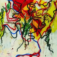 Ter Hell, Lockere Umspielung, 1982, Acrylic