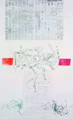 Currents by Robert Rauschenberg, Silkscreen printed in colours, sold Mar 2002