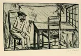 Erich Heckel, Der Irre, 1914, Drypoint