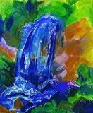Fritz Schaefler, Wasserfall, 1923, Watercolour