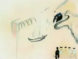 Enzo Cucchi, Komposition, 1978, Pencil