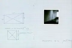 Jan Dibbets, Correctie op het perspectief 1969, 1969, Pencil drawing