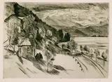 Lovis Corinth, Am Walchensee, Etching