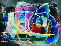 Max Olderock, Träumerei, Oil on canvas