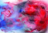 Fred Thieler, Komposition Blau-Rot