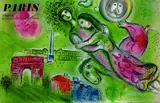 Marc Chagall, Romeo und Julia, Lithograph printed in colours