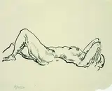 George Grosz, Liegender weiblicher Akt