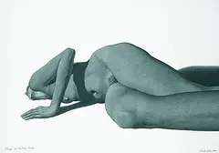 Hartmut Lincke, Hunger nach heimlichem Fleisch, 1973, Drawing